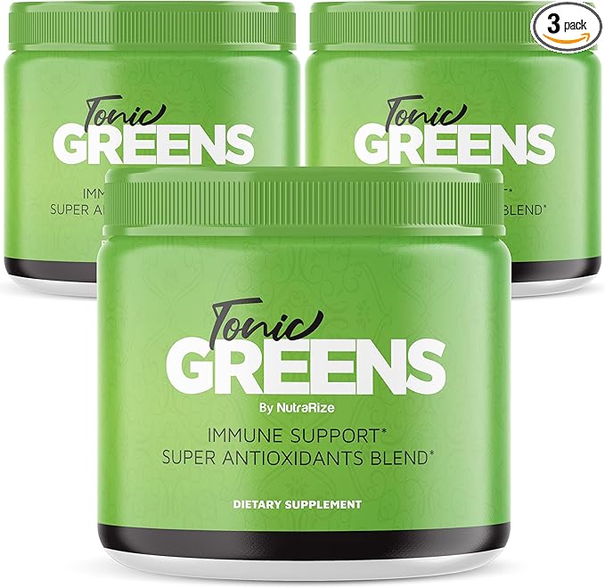 (3 Pack) Tonic Greens, All-Natural Supplement in a Jar for Immune Support, TonicGreens, Delicious Way to Detox The Body, Tonic Green Powder for Health and Wellness Reviews (90 Servings)
