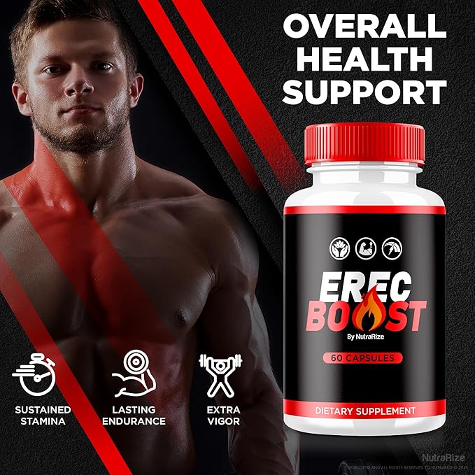 (3 Pack) ErecBoost, ErecBoost Pills, Official ErecBoost Original Capsules for Energy & Overall Health, ErecBoost Pastillas, ErecBoost En Capsulas (180 Capsules)