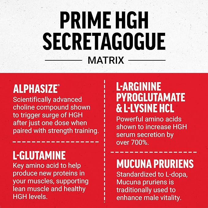 Force Factor Prime HGH Secretion Activator, HGH Supplement for Men with Clinically Studied AlphaSize to Help Trigger HGH Production, Increase Workout Force, and Improve Performance, 75 Capsules