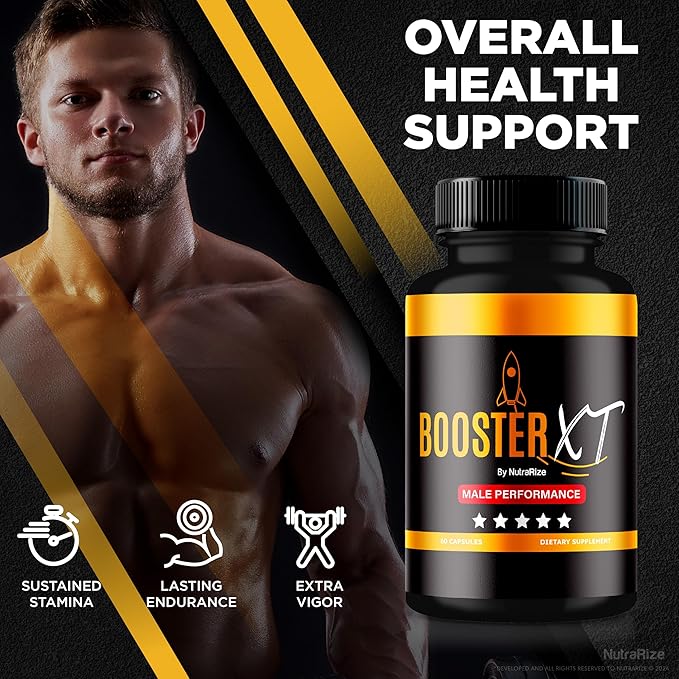 (3 Pack) Booster XT for Men, Booster XT Male Enhancing Capsules, Premium Formula to Support Daily Energy & Peak Performance, Multivitamin Pills for Overall Health, BoosterXT Reviews (180 Capsules)