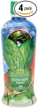 Youngevity Ultra Body Toddy™ - 100+ Nutrient Mega Multi-vitamin Mineral Supplement for Men and Women - Enhanced Absorption - Phytonutrients - Amino Acids - (4 Bottles, 32 Oz Each)