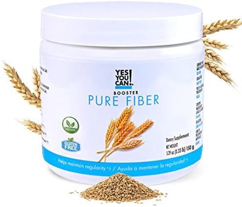 Yes You Can! Shake Booster Pure Fiber, Add to Complete Meal Replacement Shakes or Protein Shakes, Boost Shake with Sugarcane Fiber and Acacia Gums, Protein Shake Booster - Pure Fiber (30 Servings)