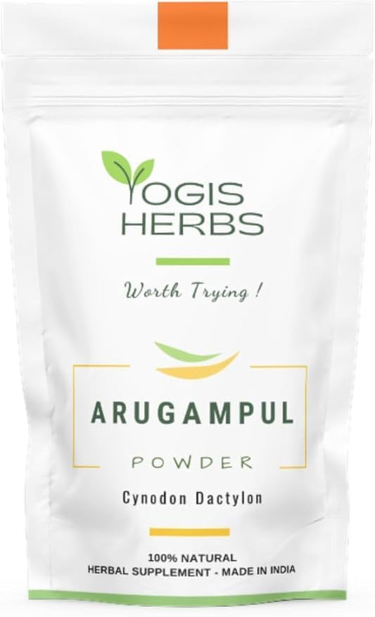 Arugampul Powder (Bermuda Grass/Cynodon dactylon) – Natural Detox & Digestive Support – 100% Pure Herbal Supplement for Immunity, Skin Health, and Overall Well-Being (8 oz)