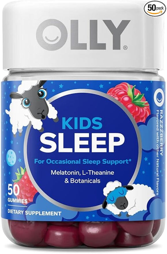 OLLY Kids Sleep Gummy, Melatonin, L-Theanine, Chamomile, 60 & 50 Count