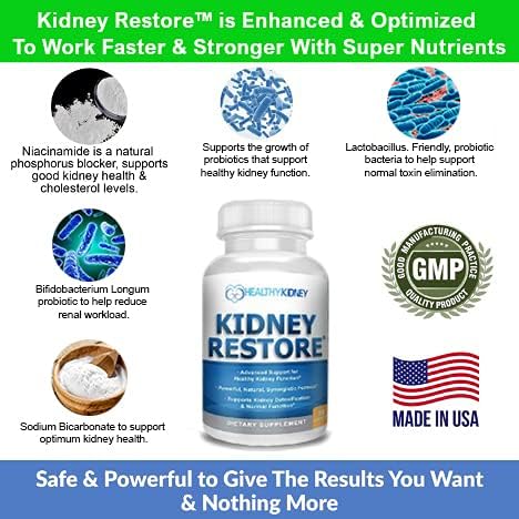 Kidney Restore & Kidney Shield 2-Pack Bundle for Kidney Cleanse, Support Kidney Function, Renal Health and More