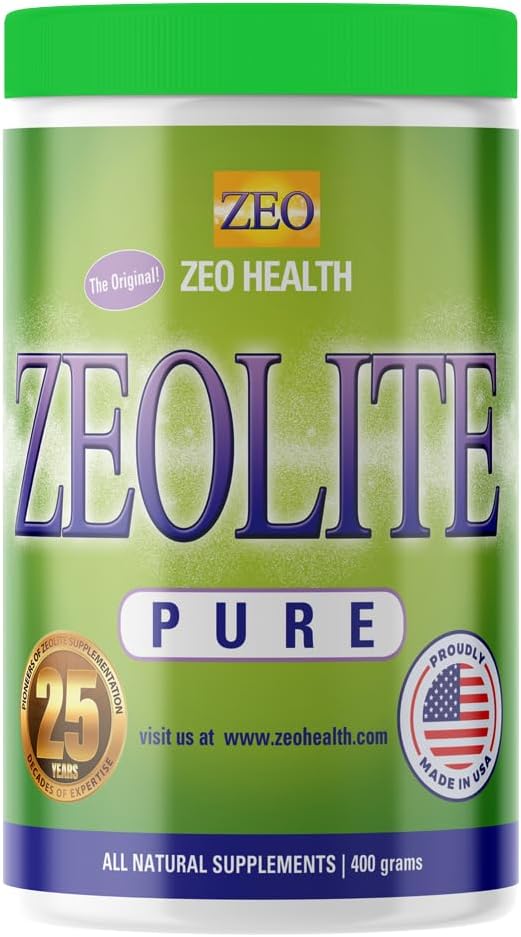 Zeolite Pure | Full Body Detox Cleanse | Safe, Gentle, & Effective Energy Booster That Supports Gut Health, Mental Clarity, & Healthy Inflammation Response | Original Zeolite Powder (400 Servings)