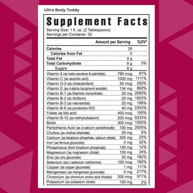 Youngevity Ultra Body Toddy™ - 100+ Nutrient Mega Multi-Vitamin Mineral Supplement for Men and Women - Enhanced Absorption - Phytonutrients - Amino Acids (32 Fl Oz, Pack of 2)