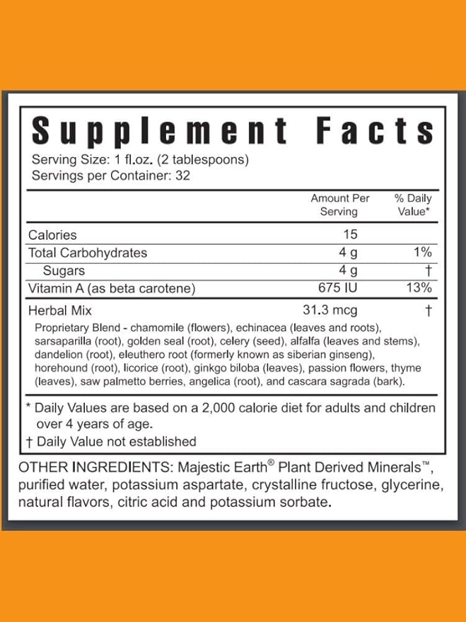 Youngevity Majestic Earth Herbal Rainforest, 32 Fl Oz - Ultimate multi-herbal, multivitamin and mineral complex for Men, Women, Kids - Immune Support Supplement - Gluten-free