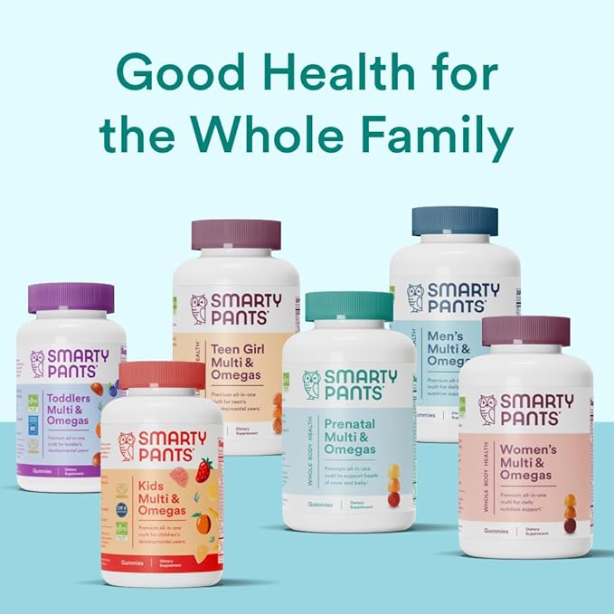 SmartyPants Prenatal Vitamins for Women, Multivitamin Gummies: Omega 3 Fish Oil (EPA/DHA), Biotin, Methylfolate, Vitamin D3, C, Vitamin B12, B6, Vitamin A, K & Zinc, 120 Count (30 Day Supply)