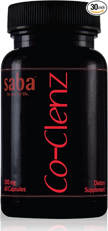 Saba Co-Clenz - 5 Day Cleanse for Men & Women-Supports Healthy Bowel Movements- Detox, Colon Health, Helps Constipation -30 Capsules,