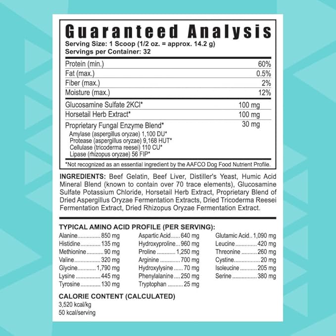 Youngevity Arthrydex Complete Nutritional Supplement | Vitamins Probiotics Enzymes | Pets Healthy Bones & Joints -1 lb Canister (Pack of 4)