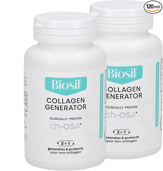 Biosil Collagen Generator - 30 Original Capsules, Pack of 2 - with Patented ch-OSA Complex - Generates & Protects Your Own Collagen - GMO Free - 30-Day Supply