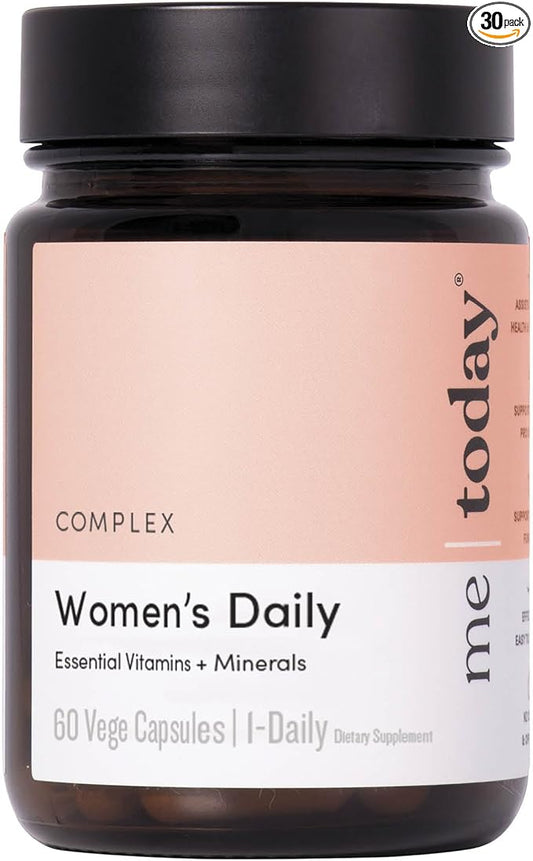 Women's Daily Multivitamin and Mineral Supplement, 30 Capsules, 2 Months Supply, with 27 Vitamins, Including D, C, A, B, Biotin and Zinc, Vegetarian
