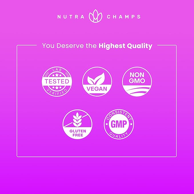 NutraChamps Sugar Free Biotin Gummies 10000mcg [High Potency] - Healthy Hair, Skin & Nails for Women, Men & Kids - 5000mcg in Each Gummy - Vegan, Non-GMO, Hair Health Vitamins Supplement - Raspberry