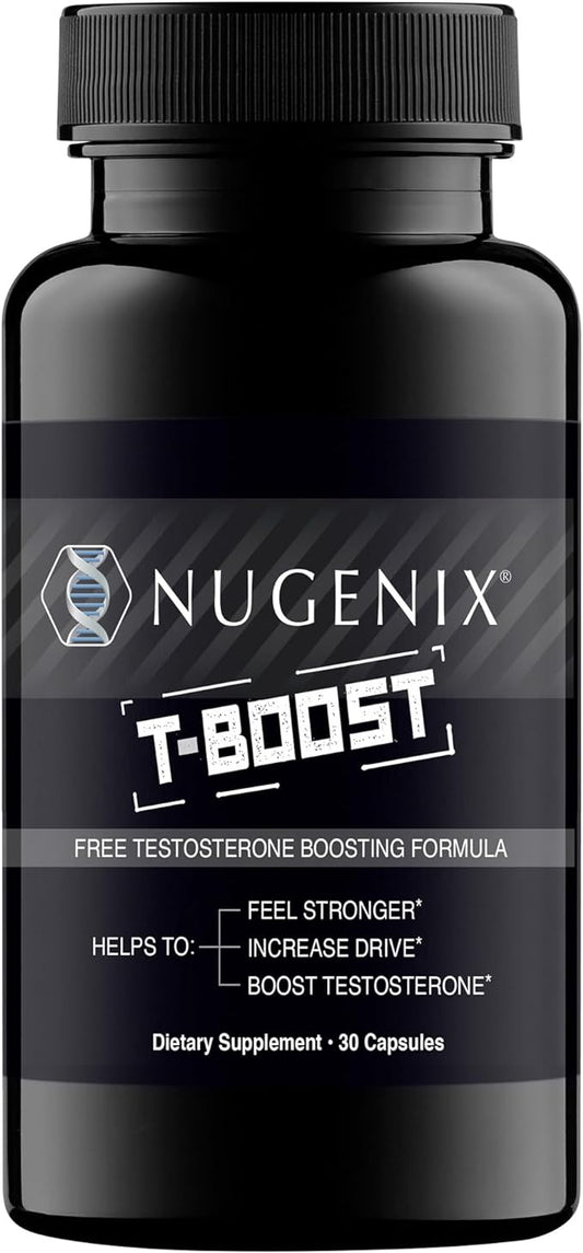 Nugenix T Boost - Free Testosterone Booster Supplement for Men, 30 Count