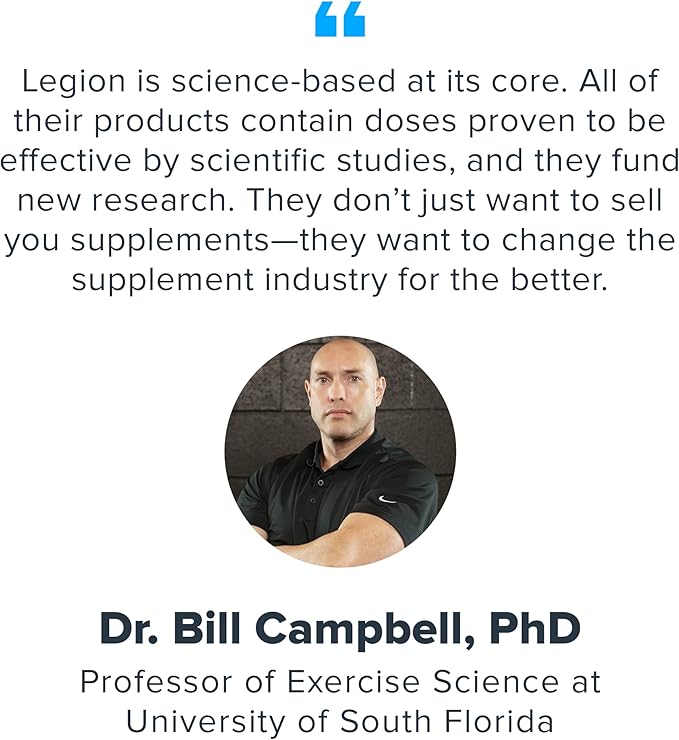LEGION- All Natural Nitric Oxide Preworkout Drink to Boost Energy, Creatine Free, Naturally Sweetened, Beta Alanine, Citrulline, Alpha GPC (Strawberry Kiwi)