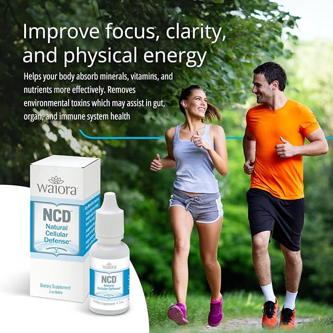 Waiora Natural Cellular Defense (NCD) Liquid Zeolite Drops, Clinoptilolite for Men & Women - Supplement for Immune, Healthy Gut Support, Cleanse, pH Balance (0.5oz Bottle, 1 ct – 90 serv)…