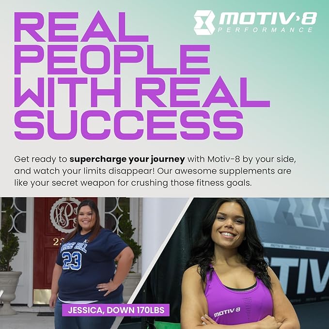 Motiv-8 Pre-Workout Peformance, Sugar Free Pre-Workout, Boost Energy and Focus, Improve Workouts, Enhances Mood (30 Servings, Rainbow Sherbet)