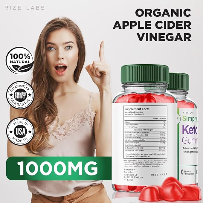 (2 Pack) Simply Lean Keto + ACV Gummies, SimplyLean Keto Gummies for Advanced Weight Loss, SimplyLean Supplement, SimplyLean Maximum Strength Gomitas, SimplyLean Advanced Formula Review (120 Gummies)