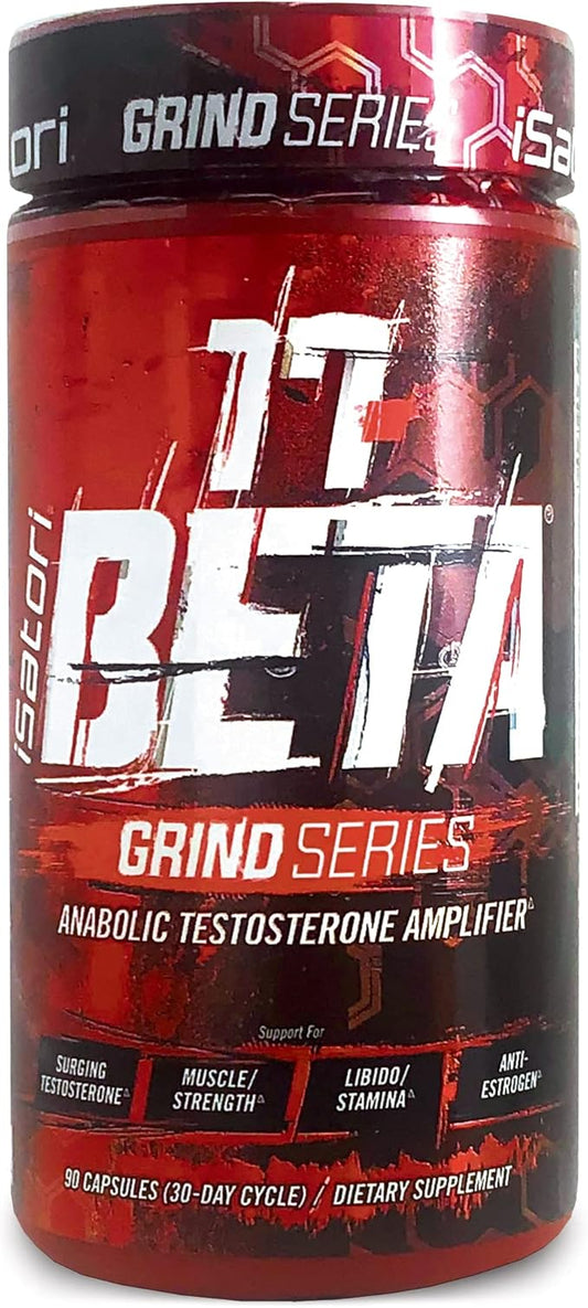 iSatori 17-Beta Anabolic Testosterone Booster, for Muscle Growth, Strength & Stamina, Test Boost Amplifier & Estrogen Blocker for Men with DHEA, Fenugreek Seed Extract, Red Panax Ginseng, 90 Capsules