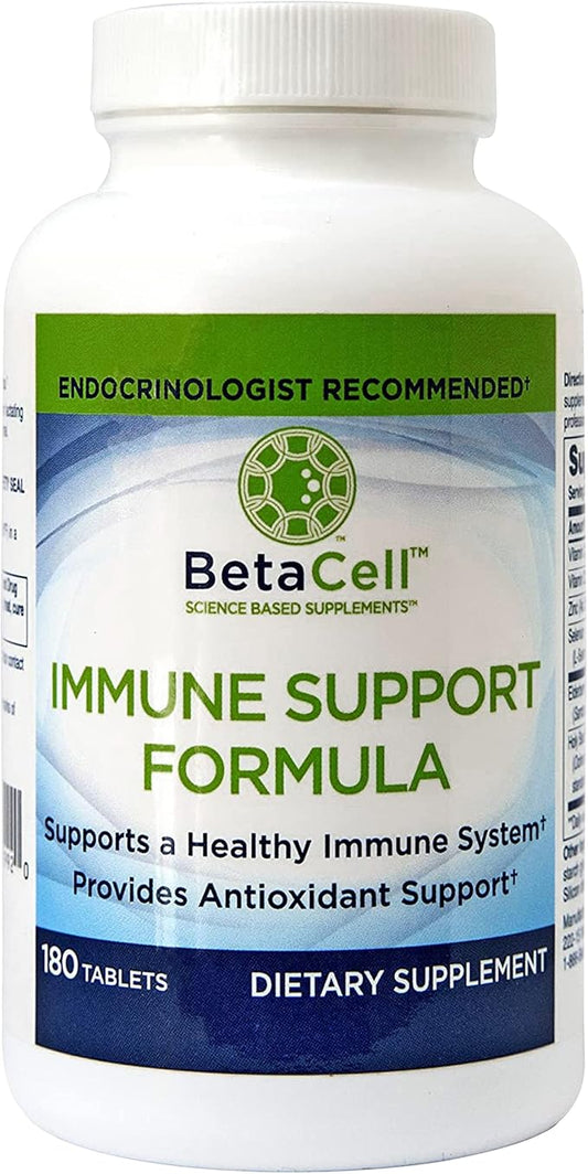 6 in 1 Immune Supplement with Elderberry, Vitamin C and Zinc, Vitamin D and Selenium, Holy Basil - Immunity for Adults Kids, Immune Defense (180 Tablets)