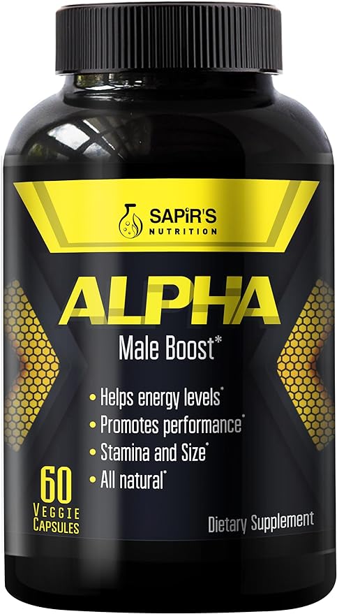 Alpha Enlargement Pills for Men - Increase 2 in 60 Days Male Enhancing Supplement - Horny Goat Weed Muscle Builder - Testosterone Booster for Men - Energy, Strength, Stamina, Endurance, Performance