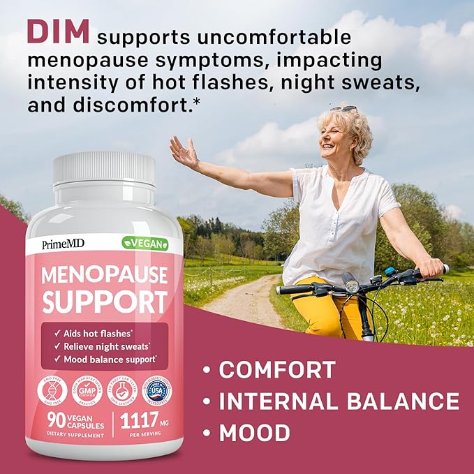 20-in-1 Menopause Supplements for Women - Dim Supplement Women - Estrogen Supplement for Women - Black Cohosh for Hot Flashes Menopause Relief for Women - Perimenopause Supplements Women, 90 ct