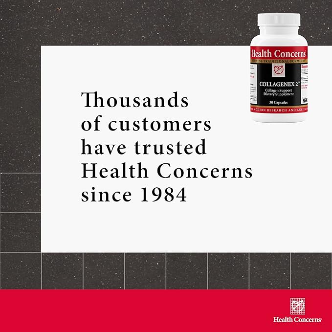 Health Concerns Collagenex 2 - Joint Support Collagen Supplements for Men & Women - 30 Capsules