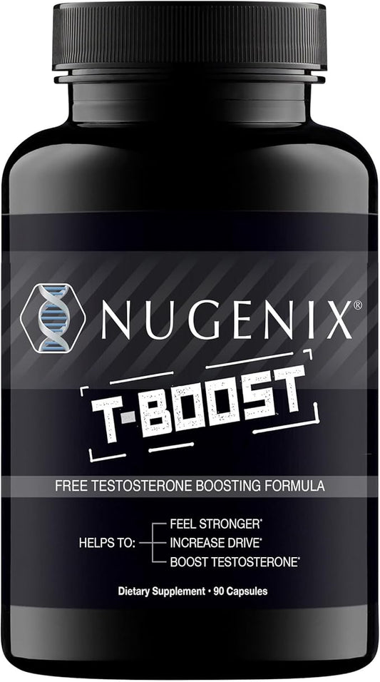 Nugenix T Boost - Free Testosterone Booster Supplement for Men, 90 Count