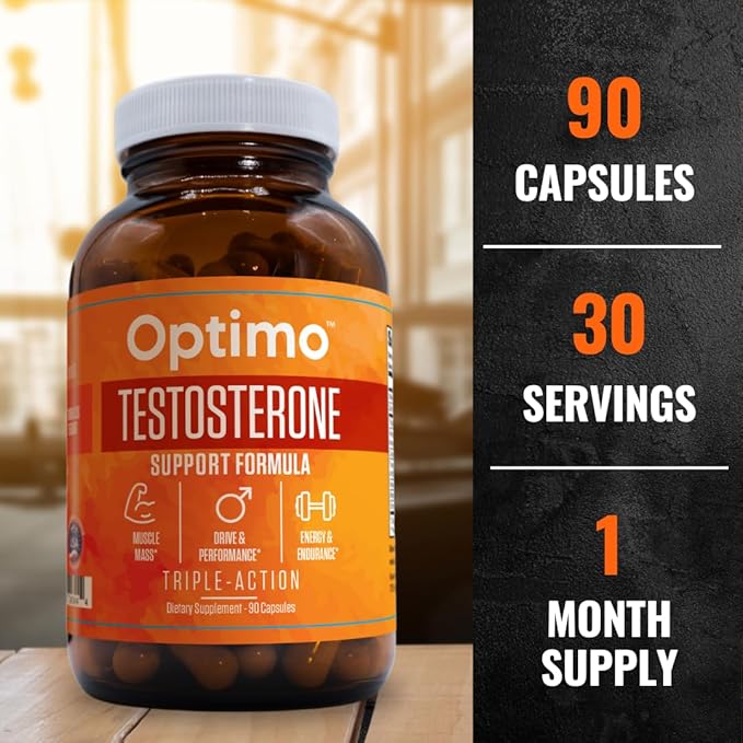 Testosterone Booster Supplement for Men & Women 9 Key Ingredients Tongkat Ali, Tribulus, Fenugreek, Ashwagandha, Maca, Boron, Zinc, VIT D, DAA - 90 Capsules