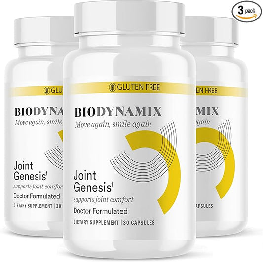 Joint Genesis - Joint Support Supplement - with Mobilee and Boswellia Serrata - for Comfortable, Flexible Joints - 3 Pack