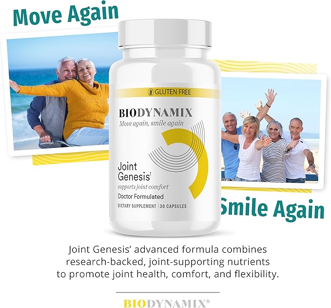 Joint Genesis - Joint Support Supplement - with Mobilee and Boswellia Serrata - for Comfortable, Flexible Joints - 3 Pack
