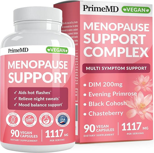 20-in-1 Menopause Supplements for Women - Dim Supplement Women - Estrogen Supplement for Women - Black Cohosh for Hot Flashes Menopause Relief for Women - Perimenopause Supplements Women, 90 ct