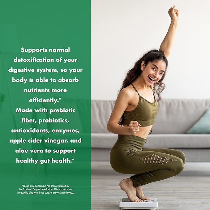 DetoxOne Daily Gut Health Powder for Weight Loss | Daily Detox Cleanse Supports Normal/Health Digestive Function*| Promotes Detoxification*, Boost Energy & Improves Nutrient Absorption*