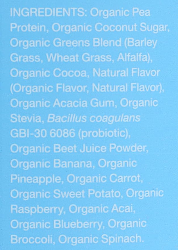 Amazing Grass Kidz Superfood: Vegan Protein & Probiotics for Kids with Beet Root Powder & 1/2 Cup of Leafy Greens, Extreme Chocolate, 15 Servings