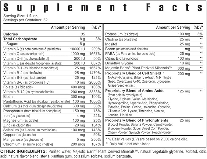 Youngevity Ultra Body Toddy™ - 100+ Nutrient Mega Multi-vitamin Mineral Supplement for Men and Women - Enhanced Absorption - Phytonutrients - Amino Acids - 32 Fl Oz