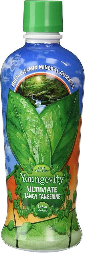 Youngevity Majestic Earth - Ultimate Tangy Tangerine®, 32 FL Oz – Gluten-Free Liquid Multivitamins for Men, Women & Daily Immune Support for Kids – Boost Complete Nutritional Drink for Health, Energy