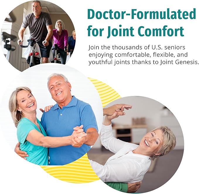 Joint Genesis, Joint Support Formula, Promotes Joint Function, Comfort, and Flexibility, 30-Day Supply