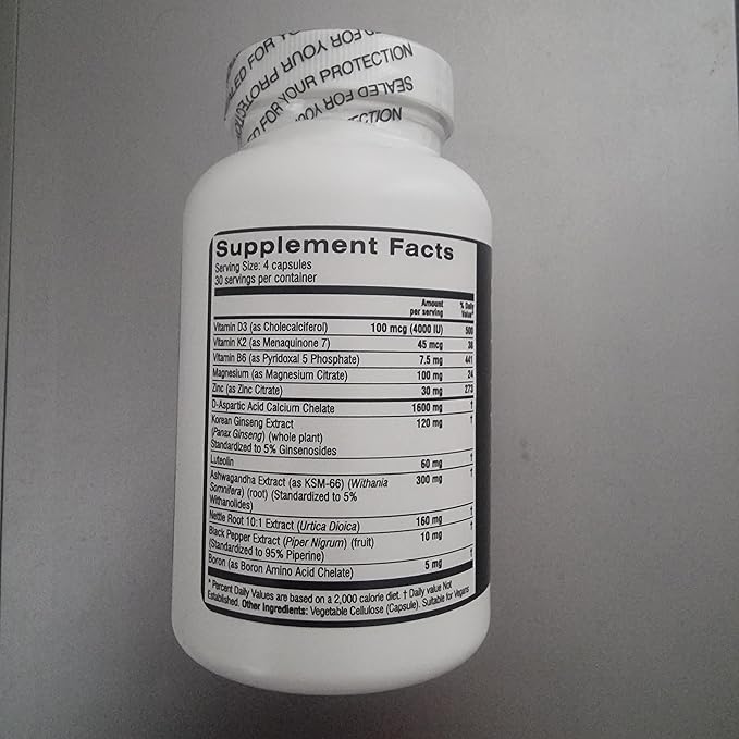 Natural Testosterone Booster 120 Capsules
