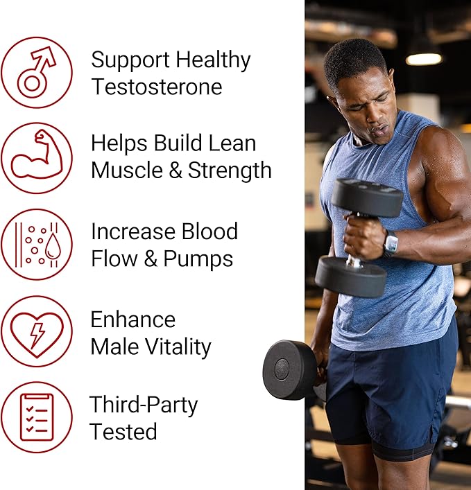 Force Factor Test X180 Alpha Testosterone Booster for Men, Testosterone Supplement with Patented Fenugreek & L-Citrulline to Promote Lean Muscle, Strength, Energy, Power & Performance, 120 Capsules