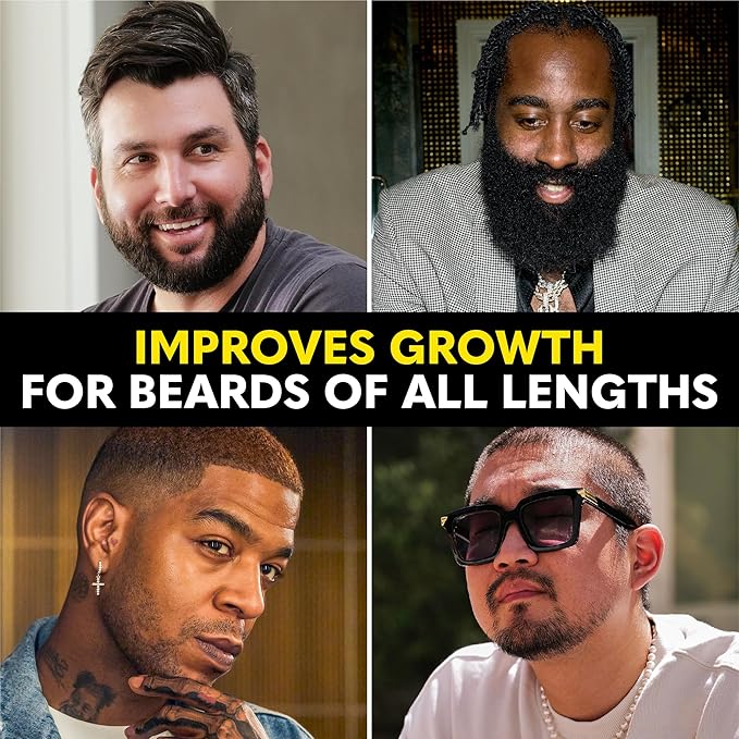 The Beard Club - Beard Growth Vitamins - Support A Thicker Fuller Beard, Fill in Patches - Biotin, Minerals, Multi-Vitamins Help Support and Stimulate Healthier Facial Hair Growth